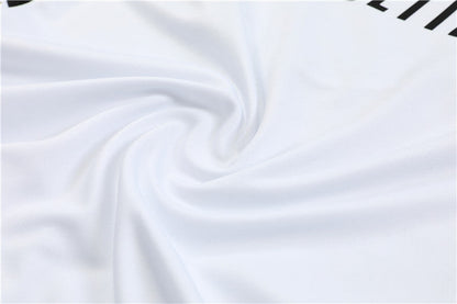 Real Madrid White High Collar Tracksuit