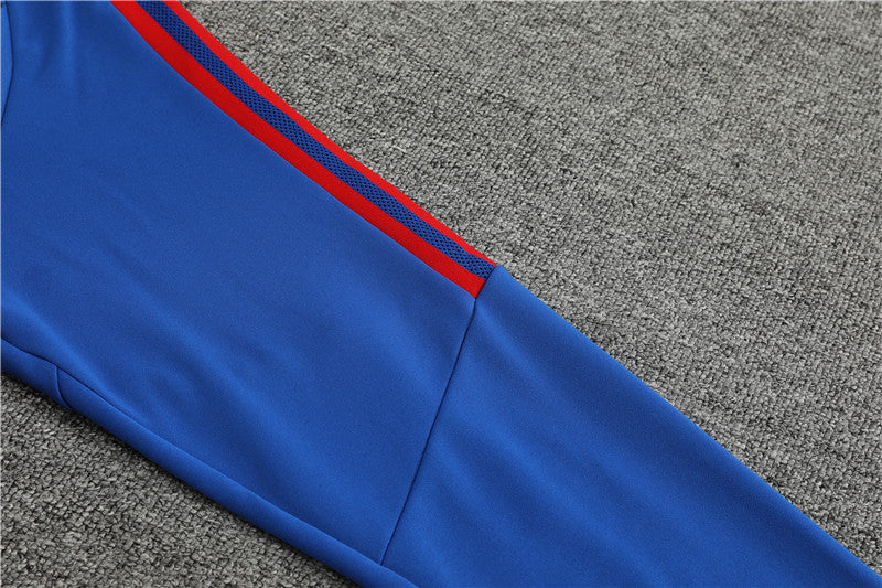 Lyon Blue Color High Collar Style Tracksuit