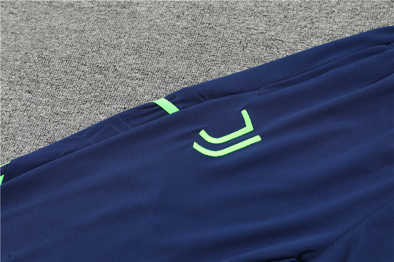 Juventus Green High Collar Style Tracksuit