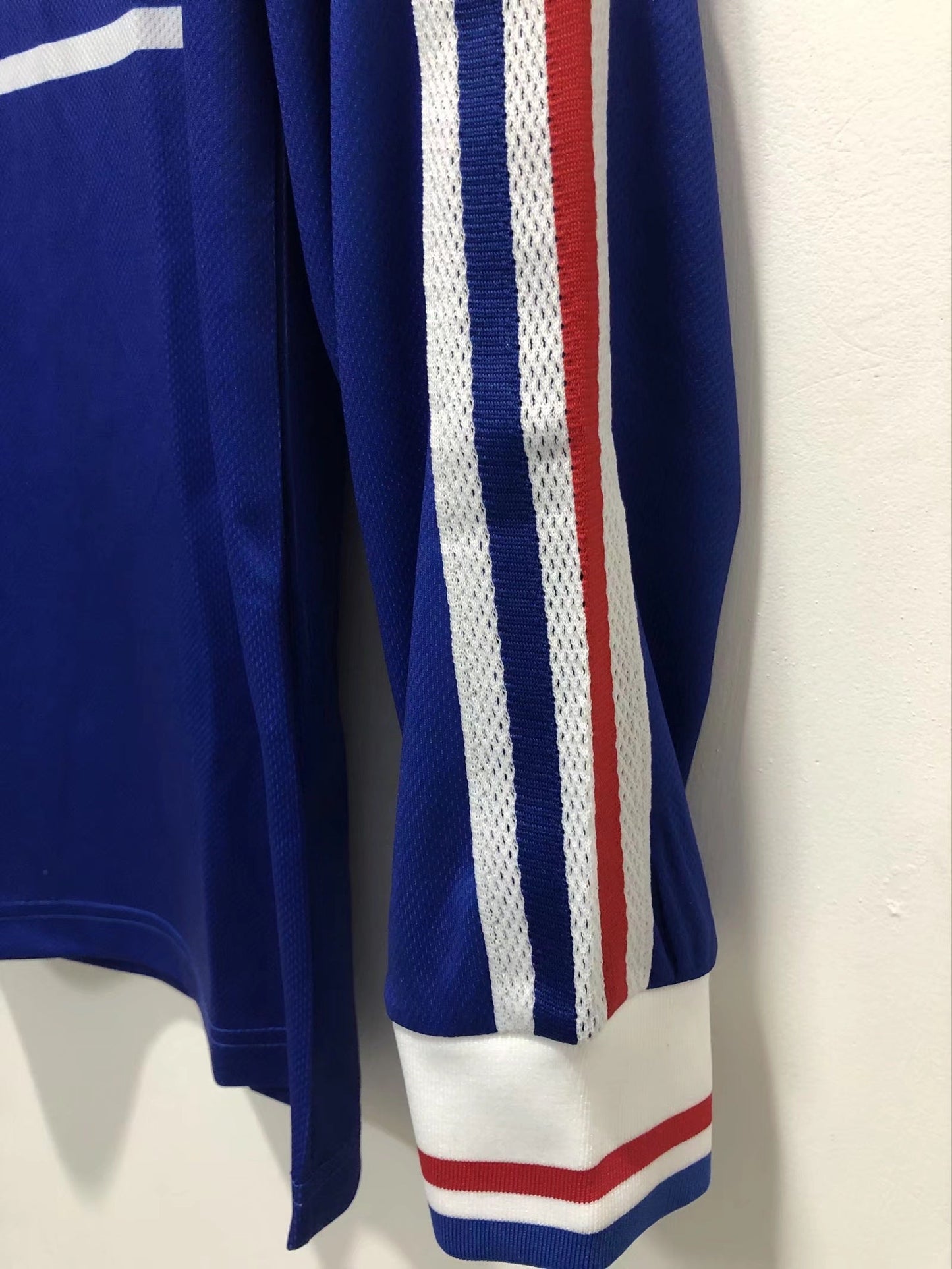 98 France Home Long Sleeve Retro Jersey