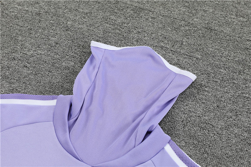 Madrid Purple high Collar Style Tracksuit