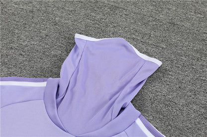 Madrid Purple high Collar Style Tracksuit
