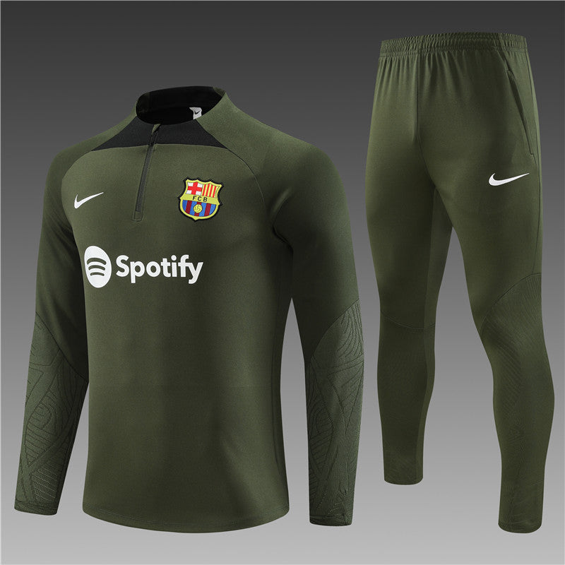 Barcelona Army Green Tracksuit