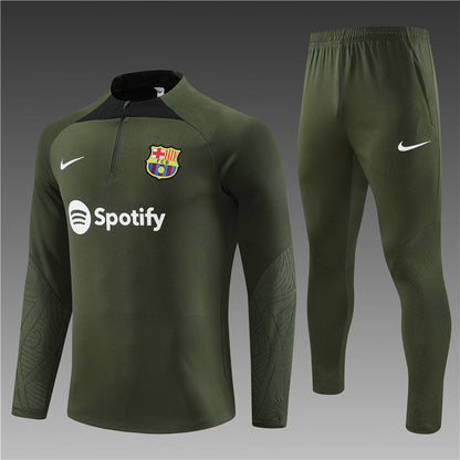 Barcelona Army Green Tracksuit