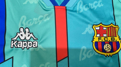 1996-97 Barcelona Away Long Sleeves Retro Jersey