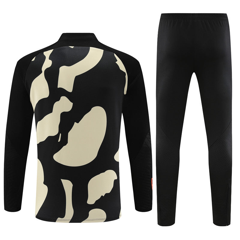 Jordan Paris Yellow and Black Camouflage Style Tracksuit