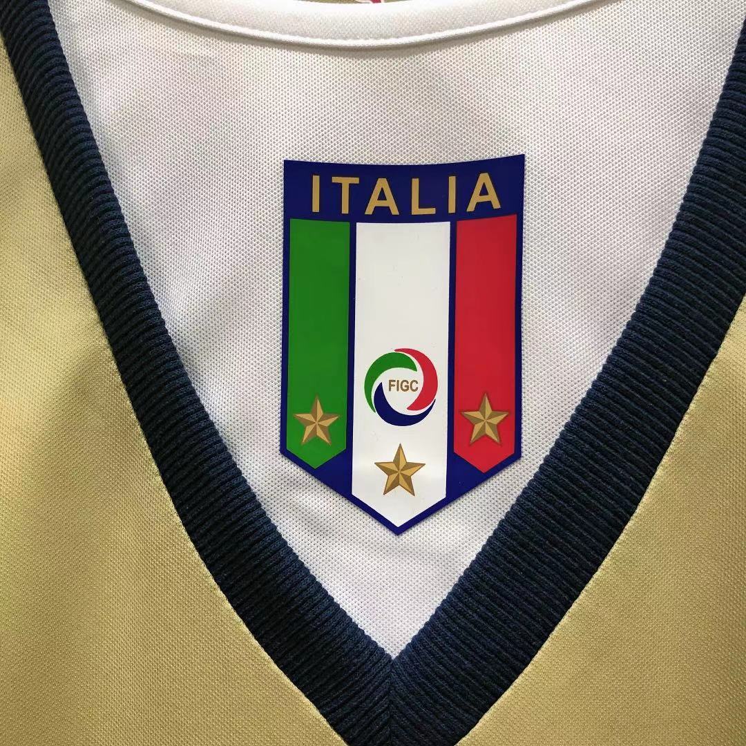 2006 Italy Goalkeeper Golden Retro Jersey