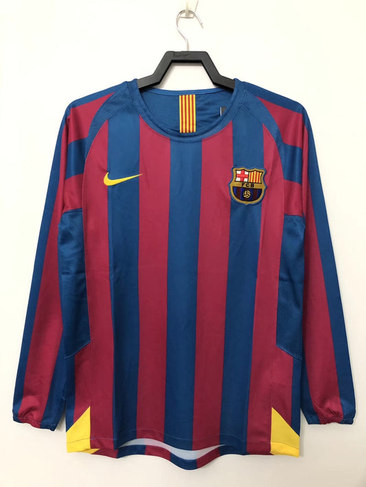 05/06 Barcelona Home Long Sleeve Retro Jersey