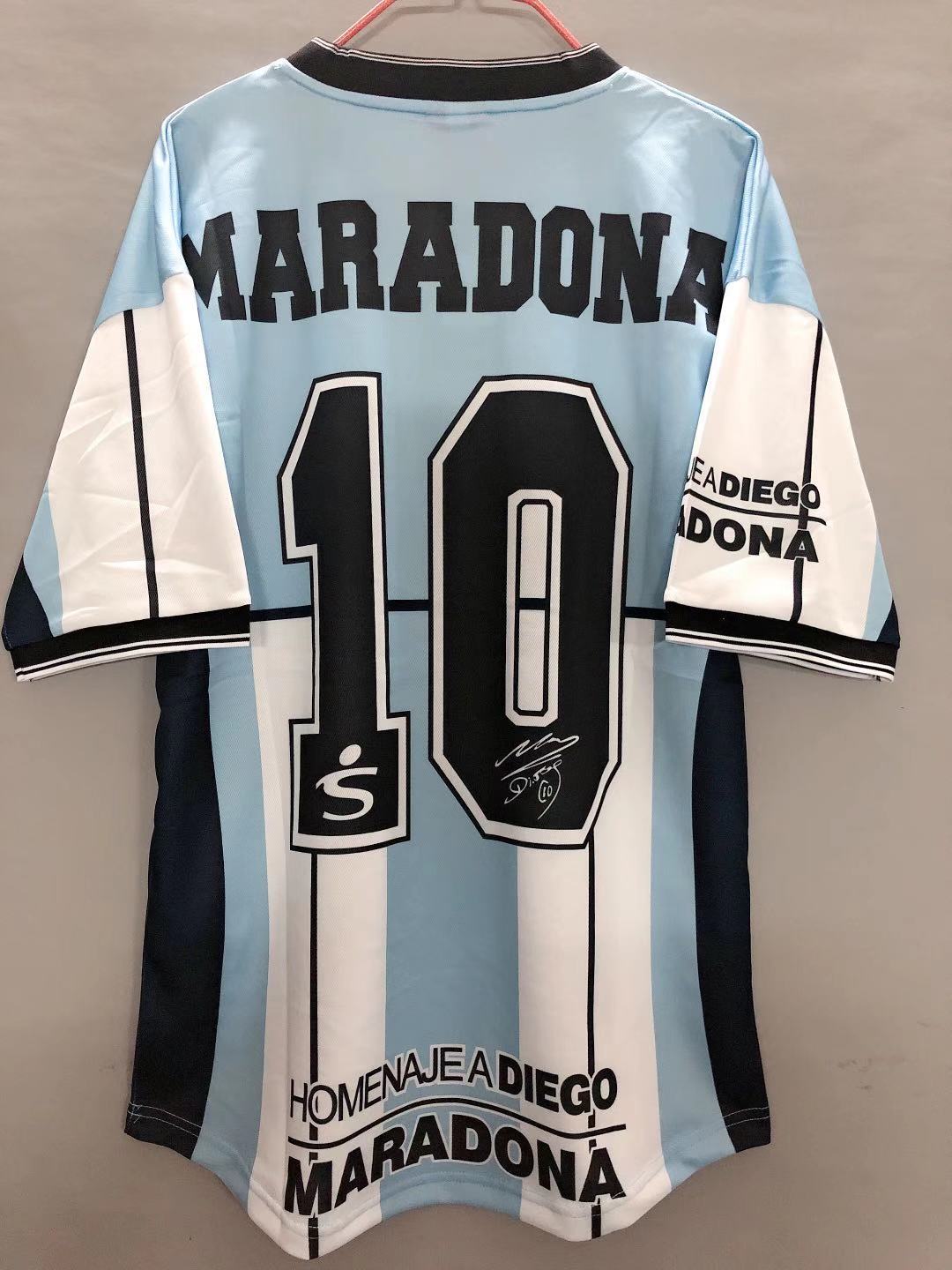 2001 Maradona Commemorative Edition Retro Jersey