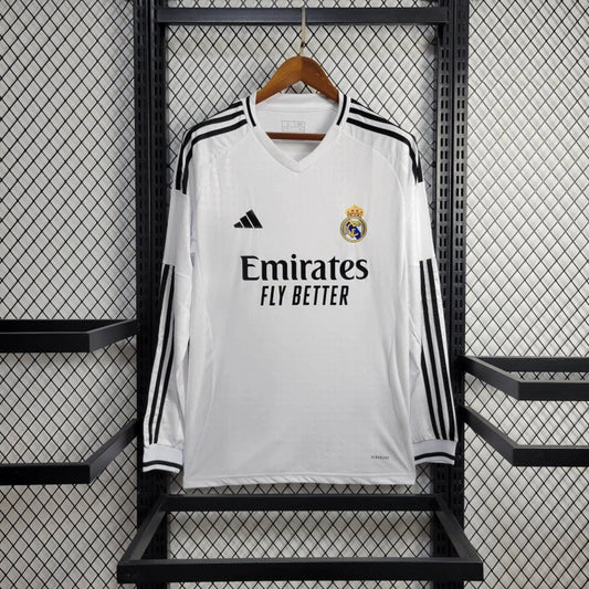 24-25 Real Madrid Home Long Sleeve Jersey
