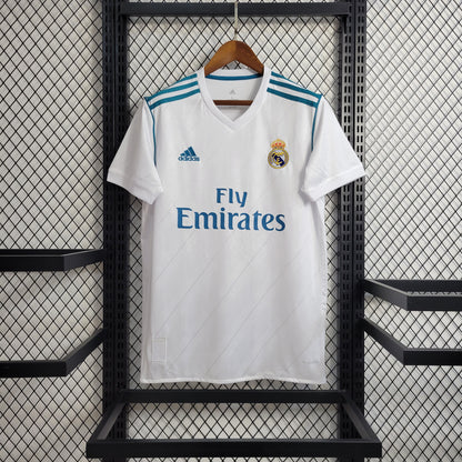 2017/18 Real Madrid Home With Patches Retro Jersey
