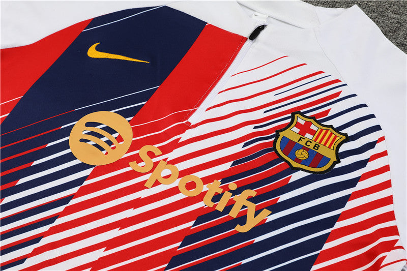 Barcelona White Camouflage Style Tracksuit