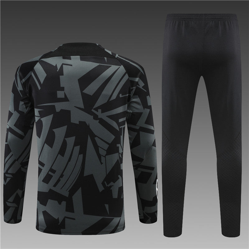 Jordan Paris Gray Black Tracksuit