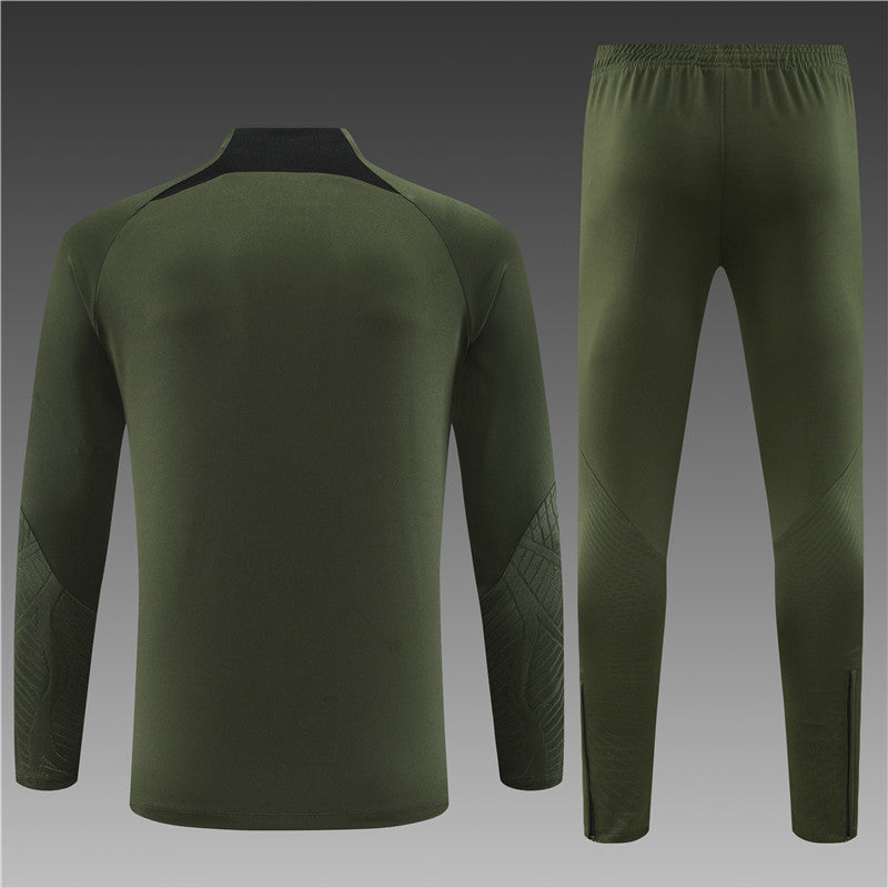 Barcelona Army Green Tracksuit