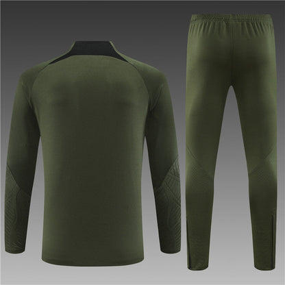 Barcelona Army Green Tracksuit